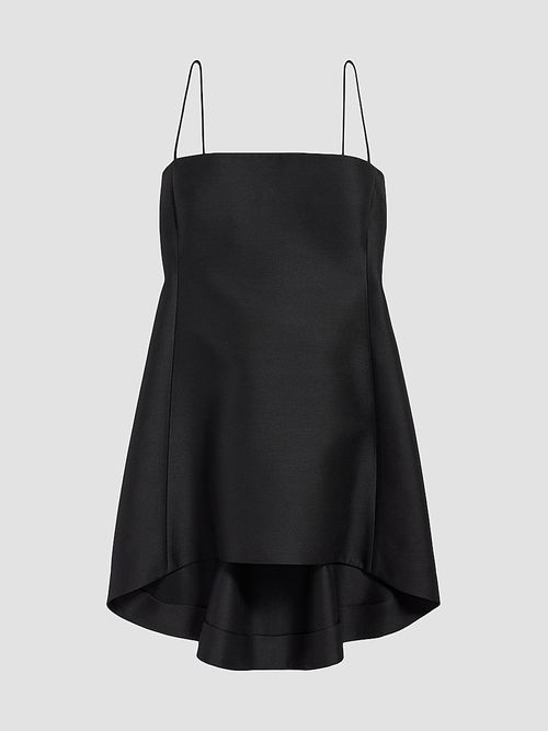 Women's Babydoll Strap Dress - Black