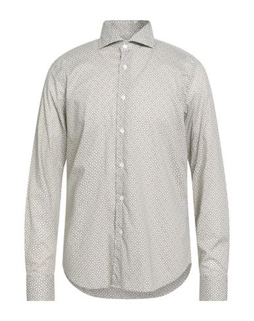 Man Shirt Light green Size 15 ½ Cotton, Elastane