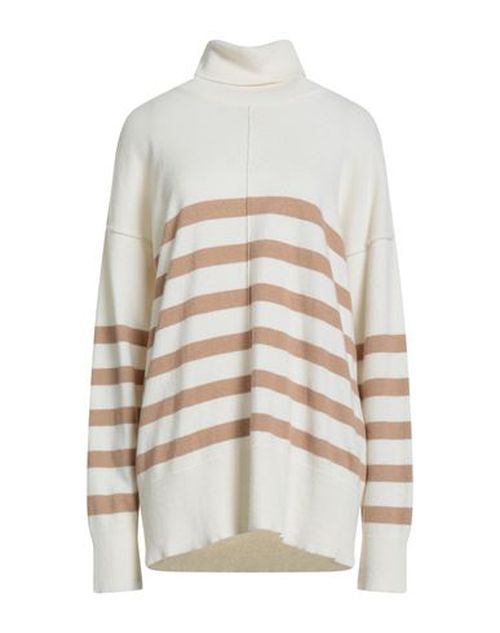 N. o.w. Andrea Rosati Cashmere Woman Turtleneck Brown Size M Wool, Viscose, Cashmere, Nylon
