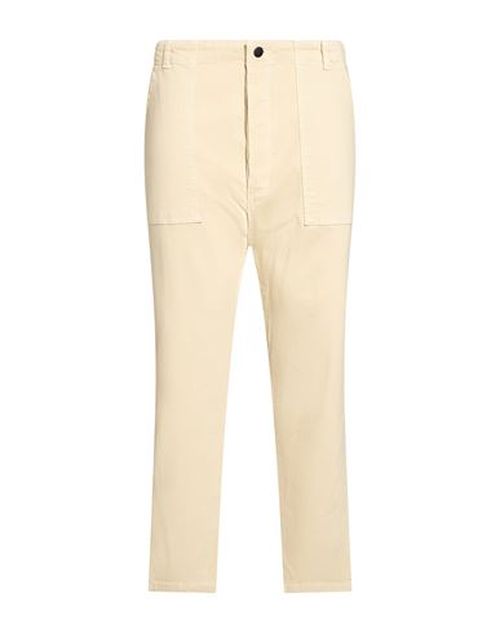 Woman Pants Beige Size S/M Cotton, Elastane