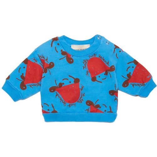 Weekend House Kids Turtle Hat Crewneck Sweatshirt