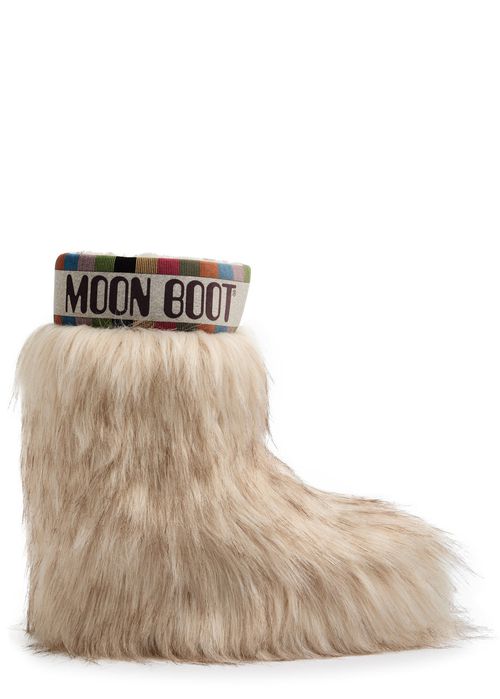 Moon Boot Icon Yeti Faux-fur Snow Boots Beige UK9