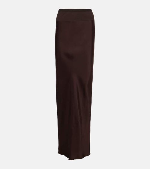 Satin maxi skirt