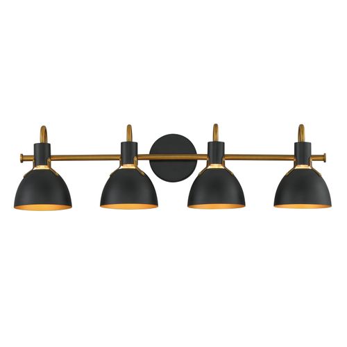 Black Antique Brass Wall Sconce from the Dusk Collection