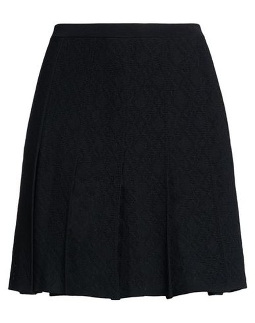 Woman Mini skirt Black Size L Viscose, Polyamide, Polyester