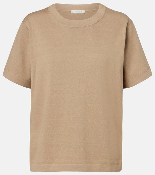Orlan cotton and silk-blend T-shirt