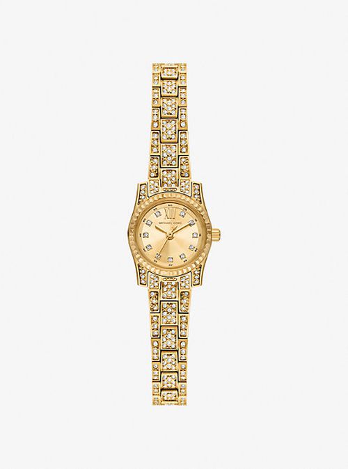 Micro Lexington Pavé Gold-Tone Watch