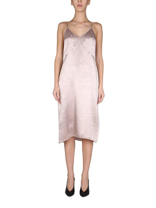 Satin-finish cami dress