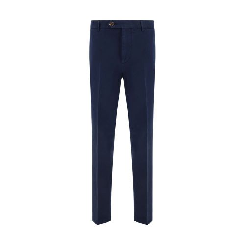 Cotton Trousers — Navy