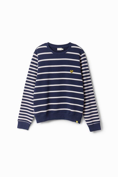 Striped imagotype sweatshirt