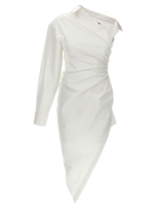 Asymmetrical Shirt Dress Shirt, Blouse