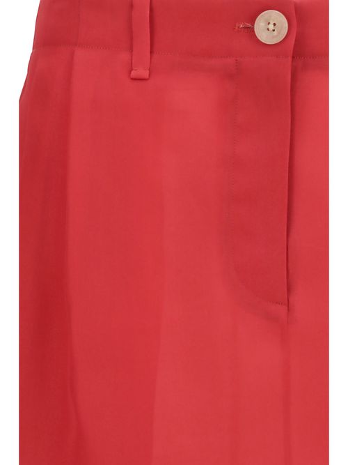 Lucian Midi Skirt — Red