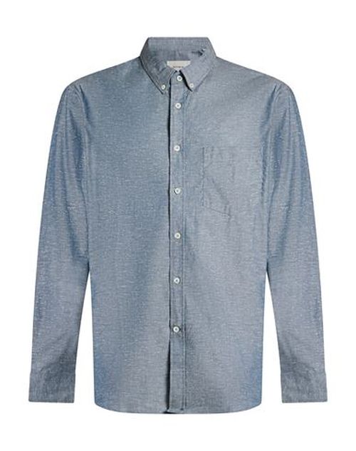 Man Shirt Slate blue Size M Organic cotton