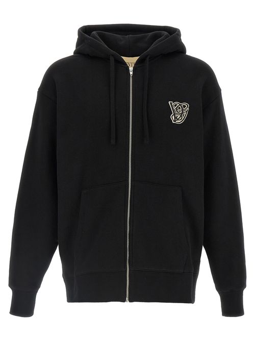 Hoodie Vg Patch Sweatshirt Black