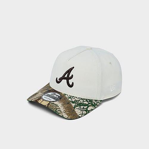 Atlanta Braves MLB Camo 9FORTY Snapback Hat in Chrome/Real Tree
