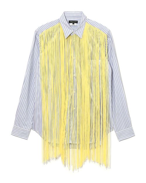 Rayon fringe stripe shirt
