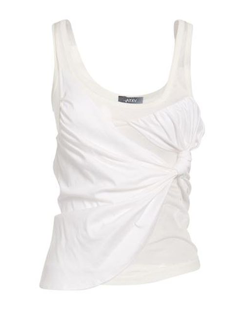 Woman Top White Size S Cotton, Viscose