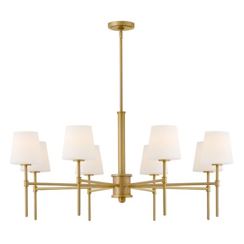 Lacquered Brass LED Chandelier from the Saunders Collection