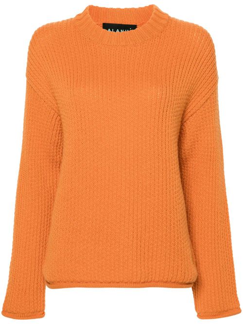 Finest ribbed-knit jumper - Orange