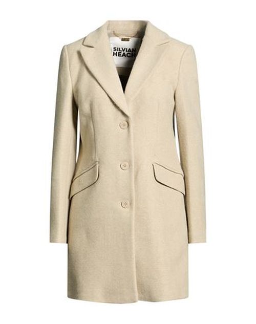 Woman Coat Cream Size 12 Polyester