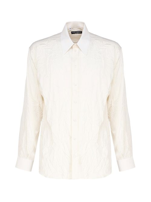 Oversized Shirt In Stretch Silk Charmeuse