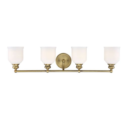 Savoy House Melrose by Brian Thomas 4-Light Bathroom Vanity Light in Warm Bras