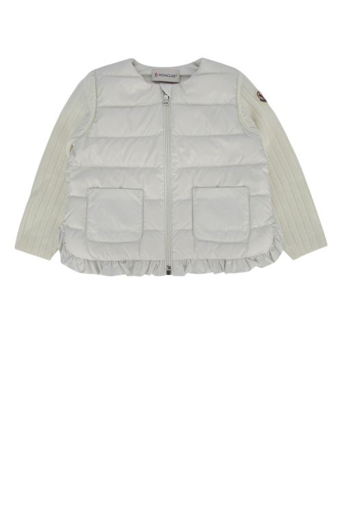 Quilted Down-Filled Down Jacket — White