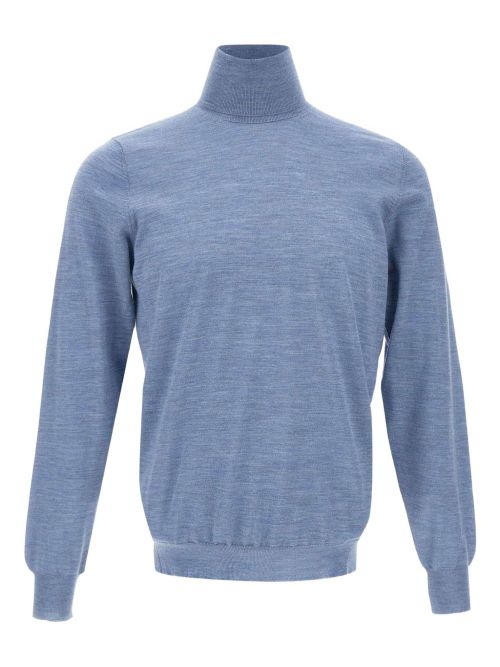 High-neck sweater - Blue