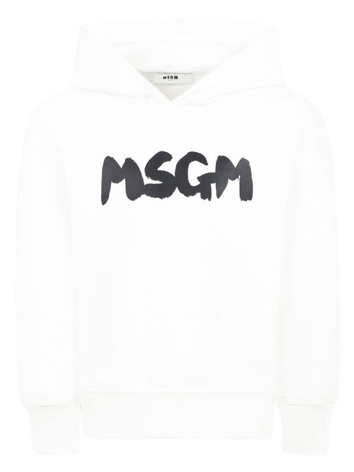 Logo-print hoodie - White