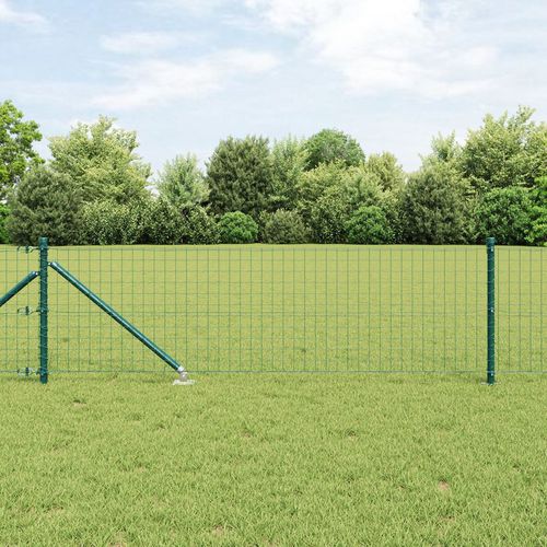 Fence Posts with Spike 52 pcs √ò32 mm 120 cm Galvanised Steel