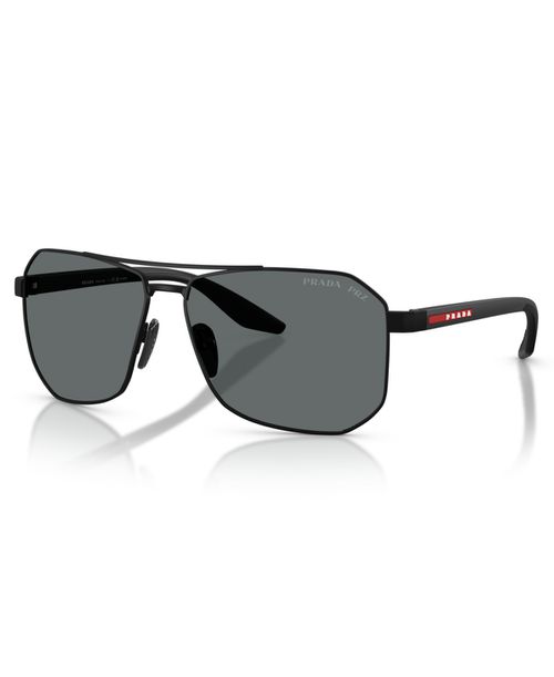 Men's Polarized Sunglasses, Ps A53S - Rubber Black