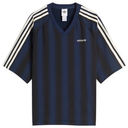 Women's Loose Linear T-Shirt Blue