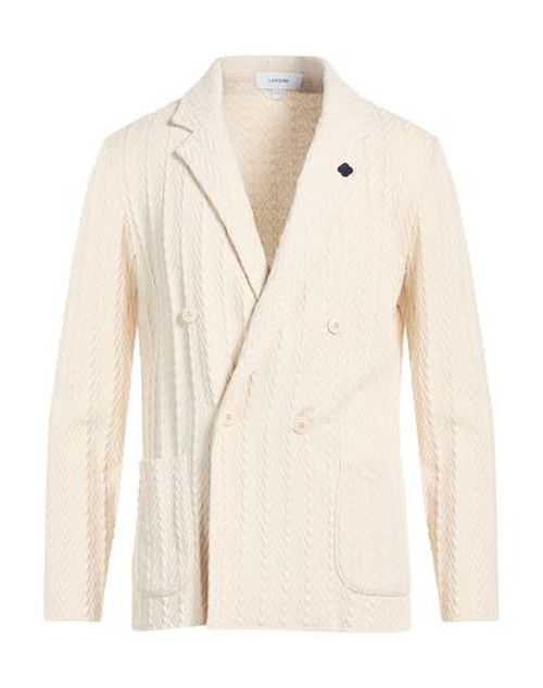 Man Blazer Cream Size M Cotton