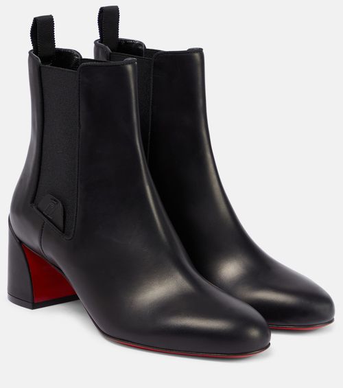 Turelastic leather ankle boots