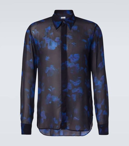 Sheer floral shirt