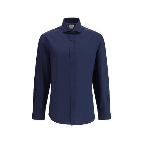 Cotton Shirt — Navy