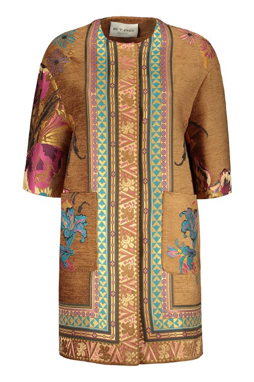 Floral Embroidery Coat