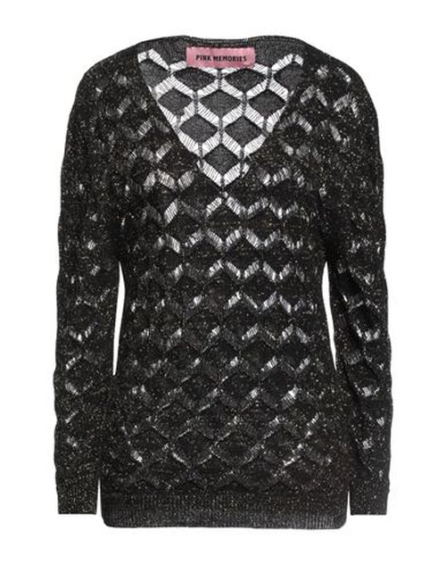 Pink Memories Woman Sweater Dark green Size 10 Cotton, Acrylic, Lurex
