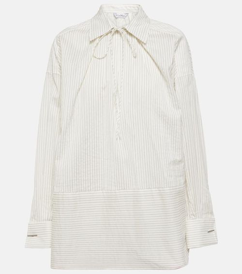 Saletta pinstripe cotton and silk shirt