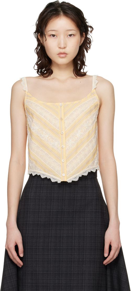 Yellow Corset Top