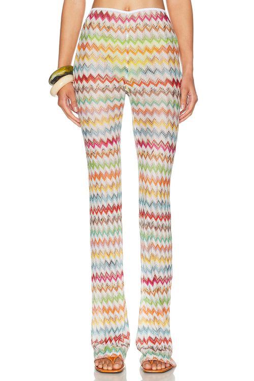 Missoni Trousers in Multicolor With White Base - White. 38 also