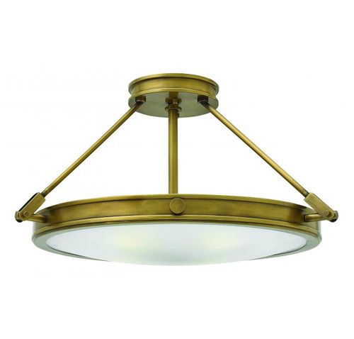 Heritage Brass LED Semi-Flush Mount from the Collier Collection