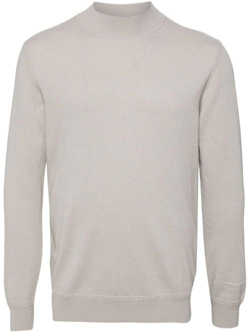 Cashmere mock-neck jumper - Grey