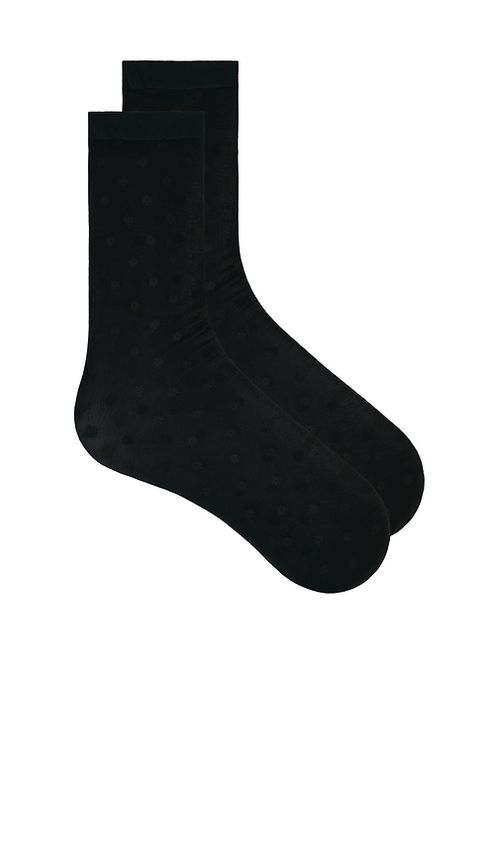 Wolford Daisy Socks in Black