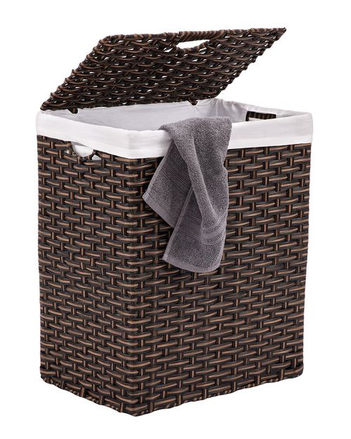 Handwoven Rectangular Laundry Hamper