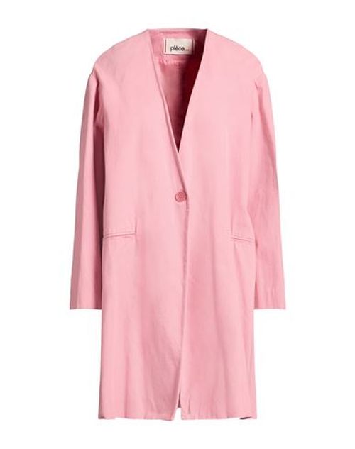 Pièce. Woman Overcoat & Trench Coat Pink Size 8 Viscose
