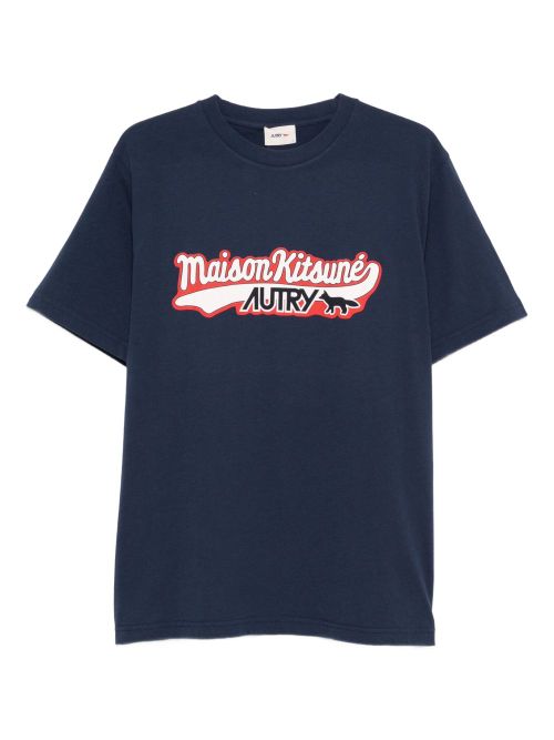 Autry X Maison Kitsuné T-Shirt With Autry X Maison Kitsuné Logo