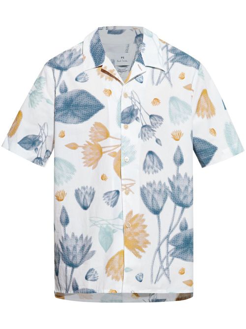 Half Tone Floral shirt - White