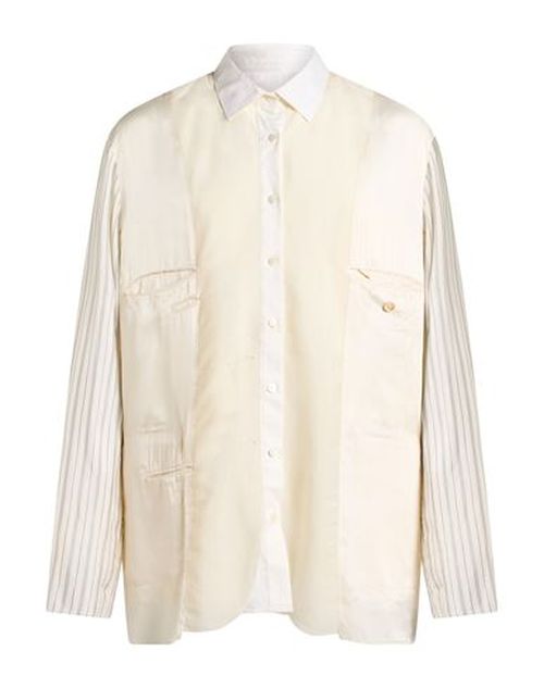 Man Shirt Ivory Size 36 Mohair wool, Virgin Wool, Viscose, Cupro