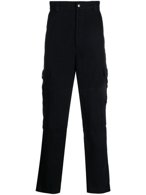 Loose-fit cargo jeans - Black